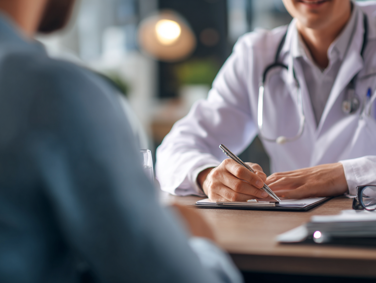 Doctor consulting patient at Whole Health & Wellness Lab